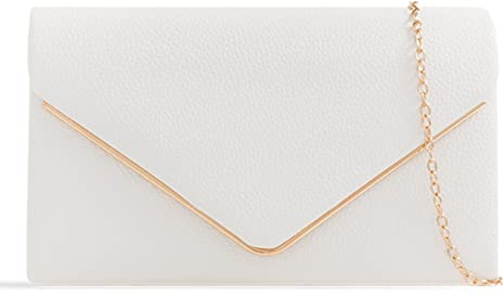 LeahWard Women's Faux Leather Flap Clutch Bags Wedding Party Handbags For Women