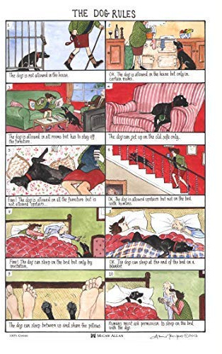 Hund Themen Geschirrtuch Spüllappen - Amun-Re, Lustig, Komische, Perfektes Geschenk für Hund Schafliebhaber
