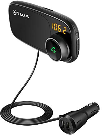 Tellur FM-sändare FMT-B6, Bluetooth, magnetisk, svart