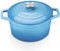 vancasso - Casseruola in ghisa, pentola per il pane, 4 L, diametro di 24 cm, smaltata, con coperchio, per fornelli a gas/in vetroceramica, piano cottura a induzione/forno, rotonda, colore blu