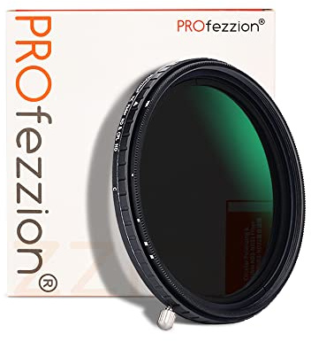 PROfezzion 2 in 1 52mm Graufilter ND & CPL Filter Polfilter für Nikon D5500 D5300 D5200 D3300 mit AF-S 18-55mm Kit-Objektiv, für Fujifilm X-M5 X-T50 X-T30 X-T20 mit XC 15-45mm Kit-Objektiv und mehr