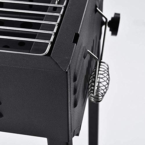 Griglia regolabile a carbone griglia a colonna in acciaio inox, grande area barbecue