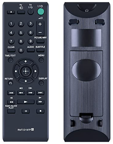 TCNOUMT RMT-D197P Remote Control Replacement for Sony CD DVD Player DVP-SR | Compatible with: DVP-SR120 DVP-SR150 DVP-SR160 DVP-SR170 DVP-SR320 DVP-SR350 DVP-SR360 DVP-SR370 DVP-SR450K