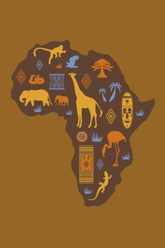 Notizbuch: Afrika Notizbuch | 6x9 Zoll DIN A5 | 100 Seiten liniert | Afrikareise Notizheft | Afrikaurlaub Tagebuch | Afrika Reisetagebuch