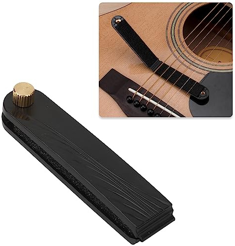 Gitarrensaiten Dämpfer Schalldämpfer Übungswerkzeug Eingebautes Filzmaterial Schwarz Leise Praktisch Für Gitarrenübungen