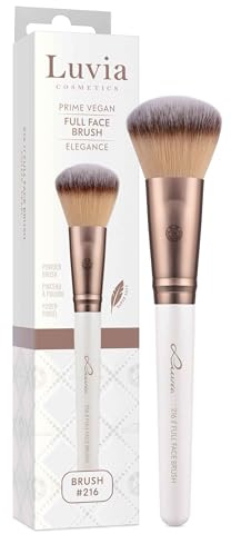 Professioneller Make-up Pinsel Luvia, Puder Schminkpinsel, Puder Pinsel für das Gesicht, Bronzer, Contour, veganer Kosmetikpinsel, 216 // Full Face Brush - Elegance