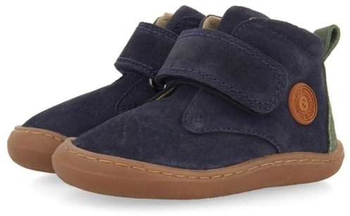 Gioseppo Barefoot, Zapatos Primeros Pasos de Piel Bebé WIRT Marino Talla 24