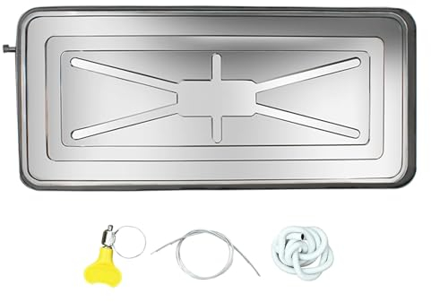 DJJYCTNM Air Conditioner Condensate Drain Pan, Universal HVAC/Air Conditioner Drain Kit Stainless Steel Metal Drain Pan, For Window AC and Mini Split Units ( Color : 93*44cm/37*17in , Size : 400cm hos