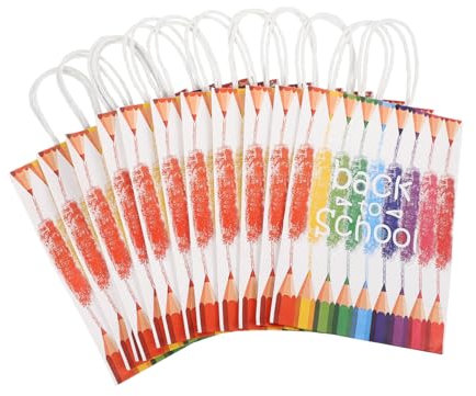 iplusmile 12stücke Papier Geschenktüten Für Schule Zum Organisieren Von Schreibwaren Und Büchern Aufbewahrungstüten Geschenktüten Aus Dickem Papier