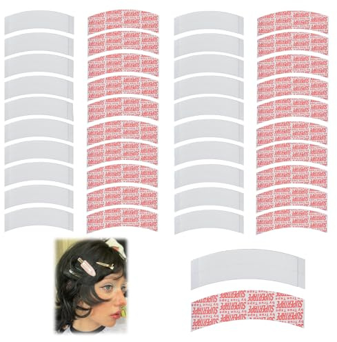 42 Stück Toupet Klebeband Streifen, Doppelseitiges Klebeband für Perücken | Wasserdicht TPU Klebrig Ersatztapes Klebestreifen, Haarverlängerungen Klebeband, Ultra Hold Lace Tape für Haare Fixieren