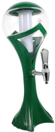 Alipis 1Stk Weinspender eisbehälter kühlbehälter bier becher biergeschenk Partyturm Bierkrug Cocktail Getränk dosieren Panzer Deckel Partyzubehör Wasserhahn Flasche Bierfass Plastik Green