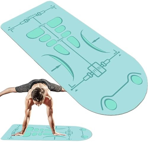 Lunaobrik Bauchmuskel-Matte, 1,6 x 0,7 m, große Trainingsmatte, rutschfest, dicke Schalldämmung, Kniematte, Gelenkschutz für Bauch, Yoga, Bodentraining