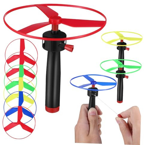 Toyvian 1set Dischi Colorati Per Giocattoli Interattivi Da Esterno Elicottero Lanciatore e Dischi Divertimento Assicurato Nei e Nei