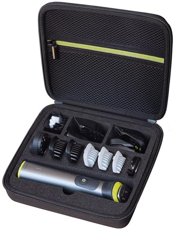 Woollo Etui Kompatibel mit Philips Multigroom Series 7000,All-in-One-Trimme MG7962/30 MG7950/15 MG7931/15 Barttrimmer Körperhaartrimmer Tragbar Hart Reise Hülle Wasserdicht Tasche(Nur Leere Tasche)
