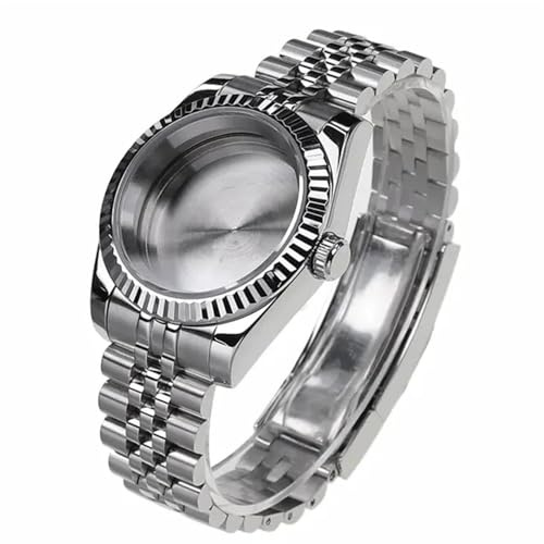 Dawesncy For Reloj Estilo Bisel de Engranaje con Cristal de Zafiro Resistente al Agua for Caja for Movimiento automático mecánico Nh35 Nh36 NH34 (4 39 mm)(1,36mm)