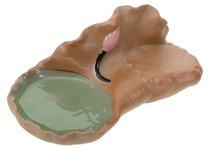 ibasenice Soucoupe en Céramique pour Pots De Fleurs – Bac De Drainage Lotus – pour Plantes D’intérieur Et Bonsaïs – Plateau Récupérateur D’Eau 5-7 Cm – Support Décoratif pour Jardinières