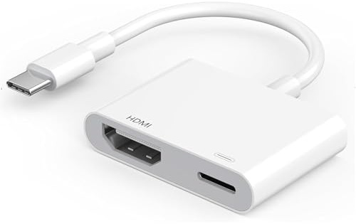 Apple USB-C auf HDMI Adapter 4K @ 240Hz für iPhone 15 16 MacBook Pro Air iPad Pro, MFi-Zertifiziert Typ-C Digital AV HDMI 2.1 Kabel kompatibel mit Samsung Galaxy S25, Nintendo Switch, Pixelbook, XPS