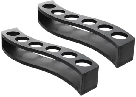 TOPBATHY 2piezas Portavasos Bullet De Madera Soportes Para Vasos De Organizador Para Copas De Vino Para Fiestas Casa Bares y Clubes Almacenamiento De Tazas