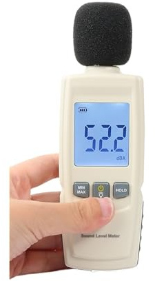Mini fonometro, misuratore di Decibel, registratore, rilevatore di Rumore, Strumento diagnostico Digitale, Microfono per Auto GM1352
