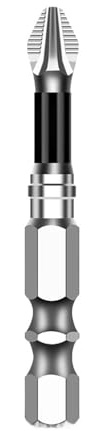 K5 Punta antiscivolo ad alta durezza S2 Punta magnetica forte 5A nera antiscivolo for trapano elettrico con testa a croce(50L 65L)
