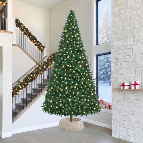 Générique Collier de Sapin de Noël Blanc 90 x 90 x 28 cm Jacinthe d'eau Maison & Jardin Décorations Décorations de Noël & saisonnières Jupes de Sapin de Noël (Poids 3.05KG)