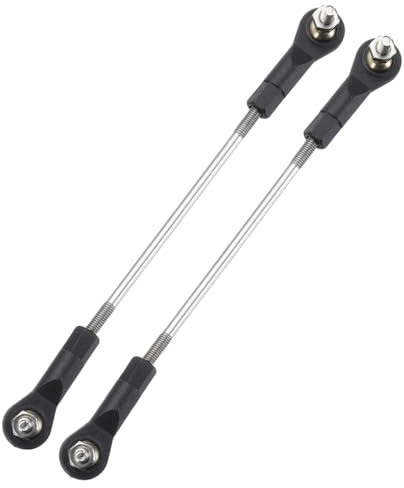 sourcing map 2Pcs Adjustable Turnbuckles Camber Link,99-109mm | Turnbuckle Rod Steering Servo Linkage with M3 Ball Head Rod Ends for RC Car Replace Parts