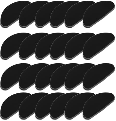 Lurrose Lot de 30 Plaquettes Nasales en Silicone Antidérapantes, Type d Petite Taille 15x7x1 Mm, Coussinets pour Lunettes de Soleil Confortables et Résistants, Accessoires pour Maintien