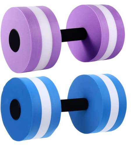 HAPINARY Mancuernas de EVA para Entrenamiento Acuático y Aeróbic en Piscina, 2 Piezas Flotantes para Ejercicios de Resistencia y Fitness en Agua para Todas Las Edades
