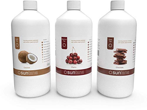 Suntana Spray Tan 1 000 ml kombinationspaket parfymerad lösning 3 x 1 000 ml