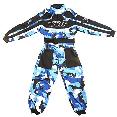 Wulfsport - Tuta intera da ragazzo per quad e gare, motivo mimetico
