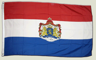 Flagge Niederlande mit Wappen - 90 x 150 cm