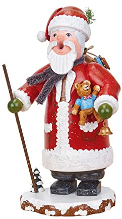 German Incense Smoker Winterchild Santa Claus - 20cm / 8inch - Hubrig Volkskunst