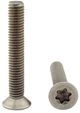 Senkkopfschrauben mit Innensechsrund (TX) - M8x20 - (25 Stück) - DIN 965 TX/ISO 14581 - Vollgewinde - Senkschrauben - Werkstoff: Edelstahl A2 V2A - SC965TX