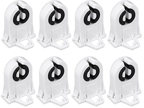 sourcing map 8Pcs T8 Leuchtstofflampe Halter G13 Sockel Non-Shunted Tombstone Lampenfassung AC 500V 2A für LED Leuchtstoffröhre