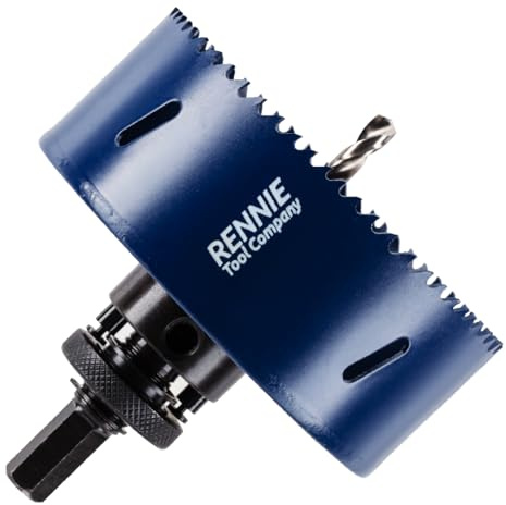 102mm Hole Saw Bi-Metal With Arbor And Pilot Drill. Circular Hole Cutter | For Stainless Steel, Steel, Sheet Metal, Wood, Plastic, Pipes & Drywall. Circular Holesaw Set M35 5% Cobalt Hole Cutter