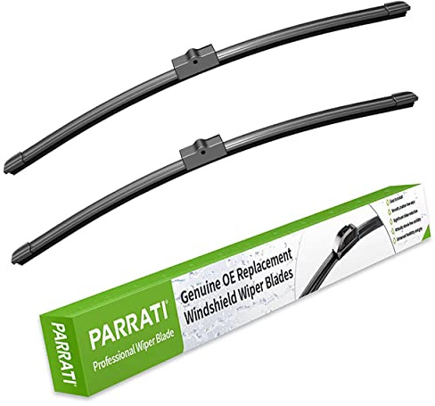 PARRATI® 24 Inch & 24 inch of High Performance Premium All-Season Automotive Replacement Windshield Wiper Blades, Easy DIY Install & Superior Road Visibility, Durable Stable And Quiet (Set of 2)
