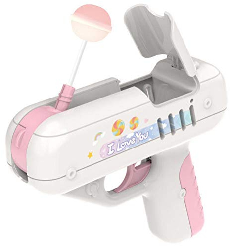 Lollipop Gun Candy Gun Toy, Pistola eléctrica para piruletas con sonido y luz, pistolas creativas para la conservación de piruletas, regalos para niños y niñas (piruletas no incluidas)