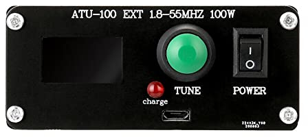 SPORTARC Antennen-Tuner ATU-100 EXT 1,8-50MHz atu100 von N7DDC 7x7 0,96 Zoll OLED 3.2 Firmware programmiert mit Gehäuse montierter Maschine