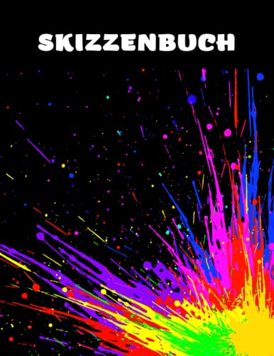 Skizzenbuch: Skizzenbuch A4, 110 leere Seiten, Zeichenblock - Zeichenbuch, Notizbuch für Kinder und Erwachsene zum Zeichnen, Schreiben, Malen oder Kritzeln