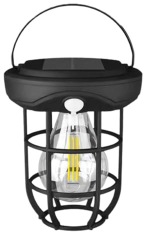 Lanterne solaire à LED étanche, légère à suspendre, lanterne solaire multifonctionnelle, polyvalente à haute luminosité avec détecteur de mouvement pour éclairage extérieur
