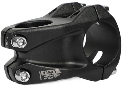 wanhaoaony Bike Stem MTB Stem 35mm Clamp 0 Degree Bicycle Stem 35/45mm Short Bar Riser Mountain Bike Handlebar Extender Mtb Stem (Color : 35x35mm 0 stem)