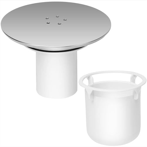 Ersatzabdeckung für Duschablauf, passend für 90 mm Ablaufloch, 115 mm, Duschabflussabdeckung, schneller Durchfluss