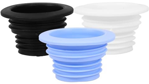 SOESFOUFU 3stücke Teiliges Abflussrohrdichtung Aus Strapazierfähigem Kunststoff Pp Mit Geruchsschutz Waschmaschinen-ablaufschlauch Dichtungen in Blau Weiß Schwarz Für Bad Und Küche