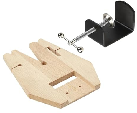 F Fityle Abrazadera de Pasador de Banco, Herramienta de Abrazadera de joyería, Banco de joyeros, Abrazadera de Mesa de joyero de Banco de Trabajo de Madera, Estilo b