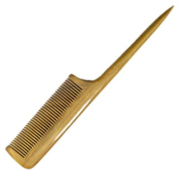 Healvian Pettine Di Legno Pettine Da Massaggio Legno Di Sandalo Verde Pettini Per Uomo Ratto Di Sandalo Verde a Coda Di Spillo Massaggio Spazzola Per Bambù