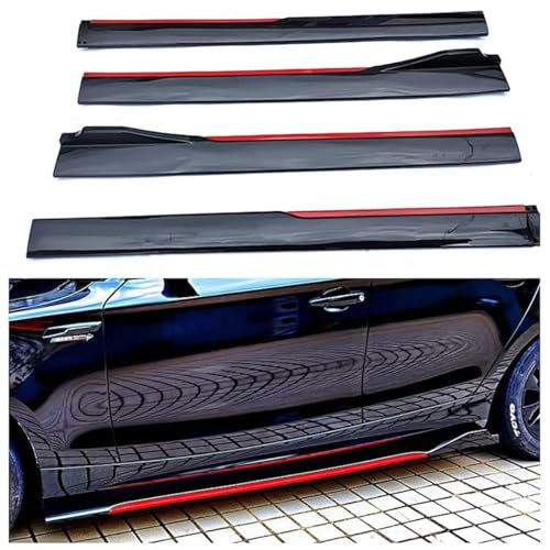 KLFDT Auto Seitenschweller Für BMW 4 Series 5 Series F32 G22 F36 F33 G23 G26 E60 F10 G30 F07 F11,Anti Crash Seitentrittleistenpedale Kratzfest Seitenrock Flügel Diffusor,Seitenrock Body Kit