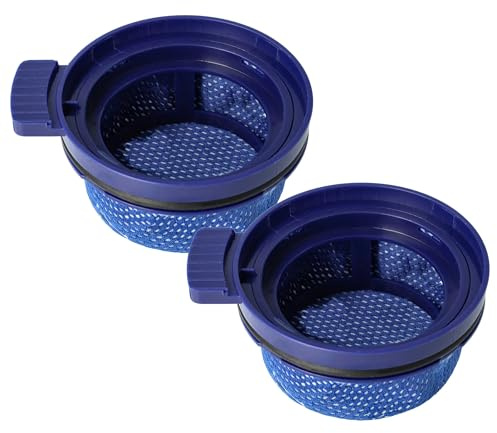 vhbw 2x Staubsaugerfilter kompatibel mit Samsung Bespoke Jet VS20A95923B/AA | VS20A95923N/AA, VS20A95923W/AA Staubsauger - Abluftfilter Blau