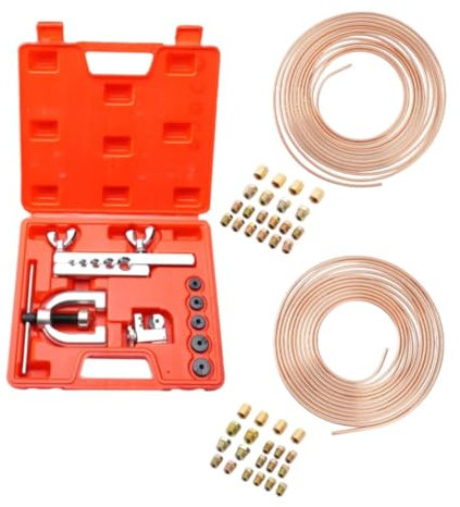 Ronyme El Kit de Línea de Freno de 25 Pies 1/4 y 3/16 Se Adapta a Los Sistemas de Combustible de Combustible Que Se Sólido Es Ligero