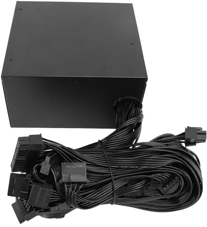 Fuente de Alimentación ATX de 700W 700W Fuente de Alimentación de Escritorio, 700 W Fuente de Alimentación de la Computadora con Control de Temperatura Inteligente y Sobrecarga