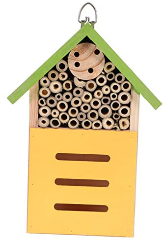 Toyvian Insektenhaus Holzhaus Bienenhaus Gartenhaus Hüttenverzierung Langlebiges Haus Für Hofnest Nisthilfe Für Garten Insekten Nützlinge